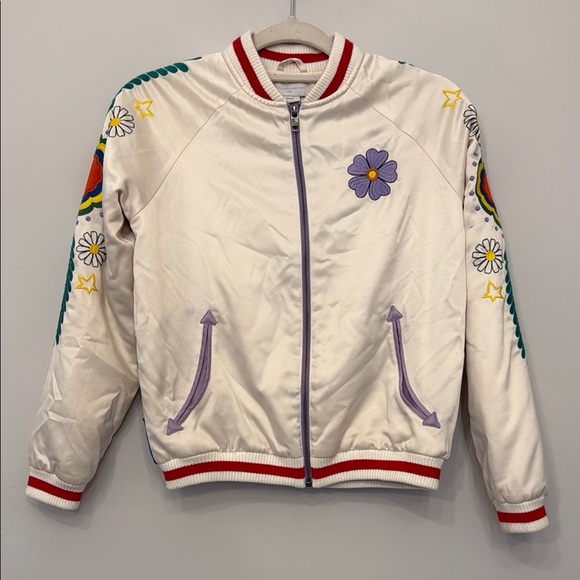 Stella McCartney Floral Embroidered Girls Jacket - Picture 1 of 5